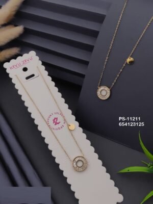 PS-11211 Anti-Tarnish Stainless Steel Necklace - Kiyu ziyu By Anjni Creation