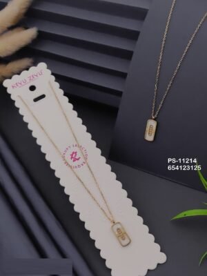 PS-11214 Anti-Tarnish Stainless Steel Necklace - Kiyu ziyu By Anjni Creation