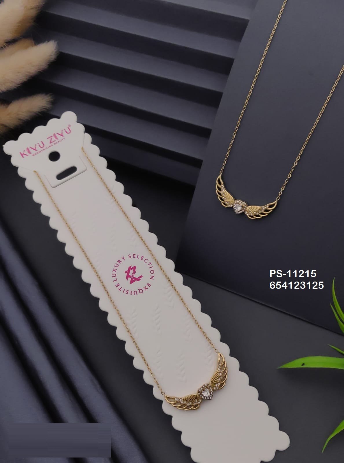 PS-11215 Anti-Tarnish Stainless Steel Necklace - Kiyu ziyu By Anjni Creation