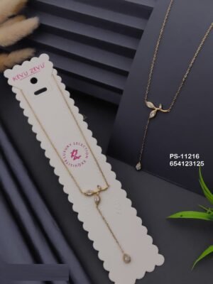 PS-11216 Anti-Tarnish Stainless Steel Necklace - Kiyu ziyu By Anjni Creation
