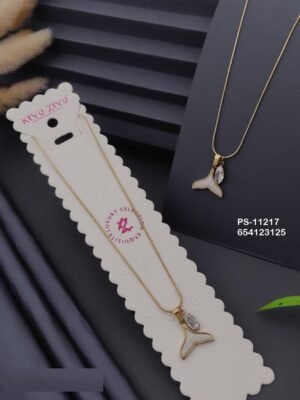 PS-11217 Anti-Tarnish Stainless Steel Necklace - Kiyu ziyu By Anjni Creation