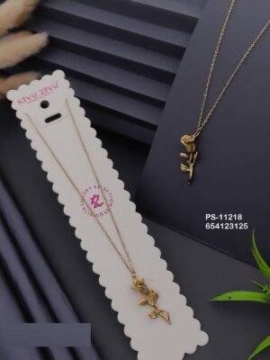 PS-11218 Anti-Tarnish Stainless Steel Necklace - Kiyu ziyu By Anjni Creation