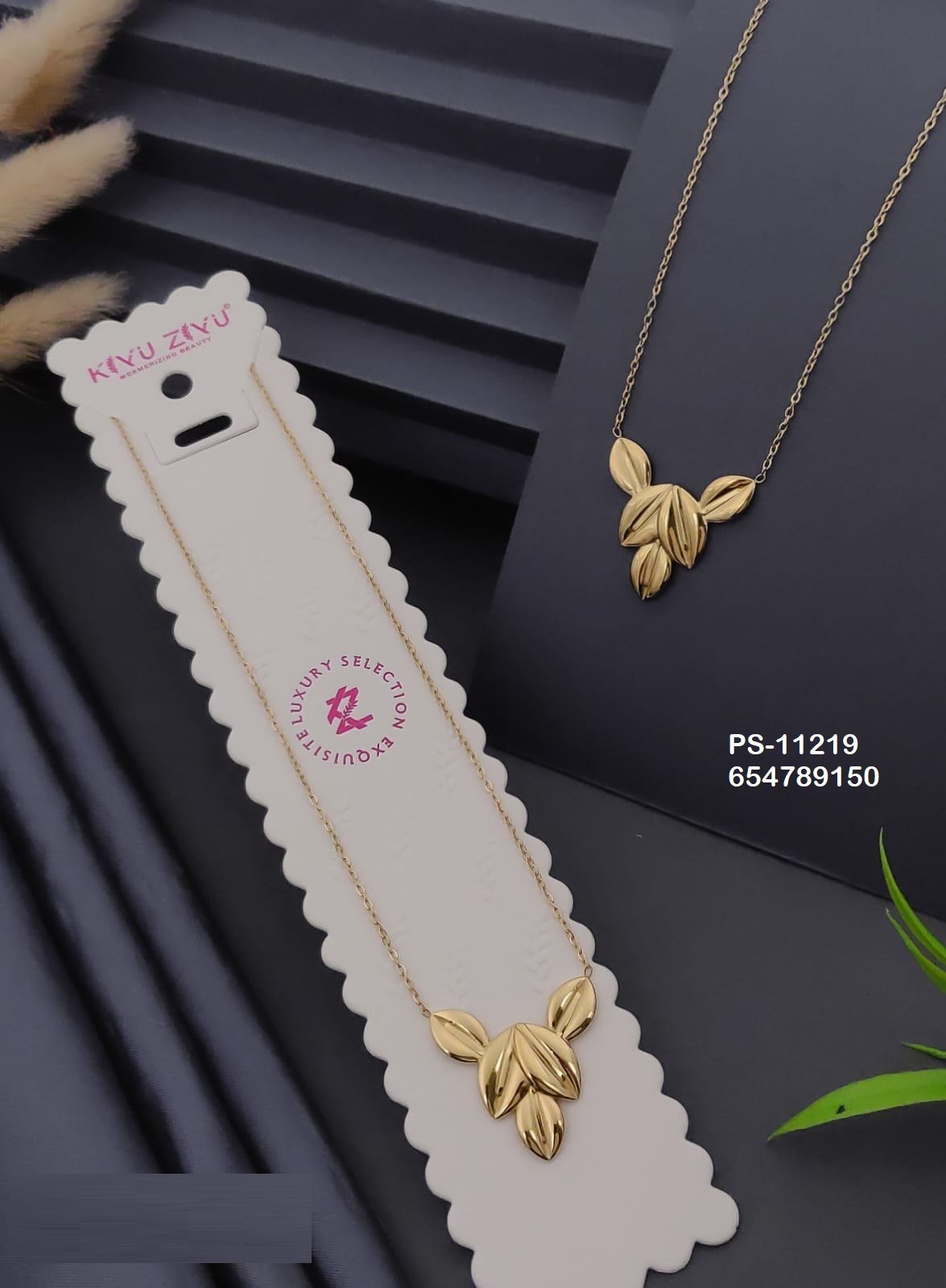 PS-11219 Anti-Tarnish Stainless Steel Necklace - Kiyu ziyu By Anjni Creation