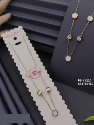PS-11220 Anti-Tarnish Stainless Steel Necklace - Kiyu ziyu By Anjni Creation