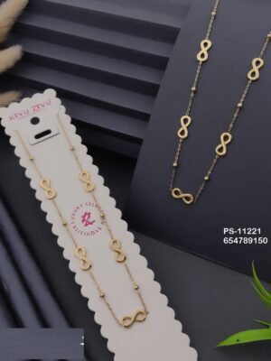 PS-11221 Anti-Tarnish Stainless Steel Necklace - Kiyu ziyu By Anjni Creation