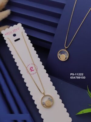 PS-11222 Anti-Tarnish Stainless Steel Necklace - Kiyu ziyu By Anjni Creation
