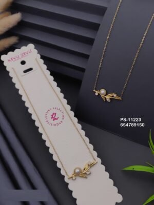 PS-11223 Anti-Tarnish Stainless Steel Necklace - Kiyu ziyu By Anjni Creation