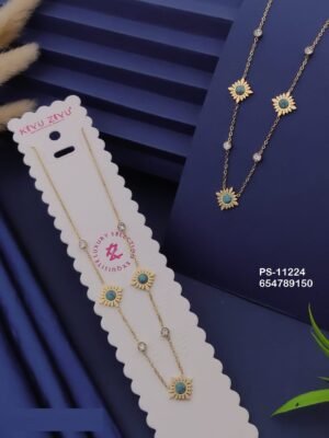 PS-11224 Anti-Tarnish Stainless Steel Necklace - Kiyu ziyu By Anjni Creation
