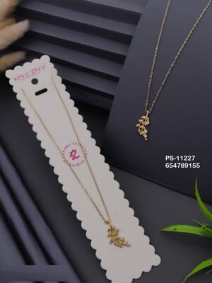 PS-11227 Anti-Tarnish Stainless Steel Necklace - Kiyu ziyu By Anjni Creation