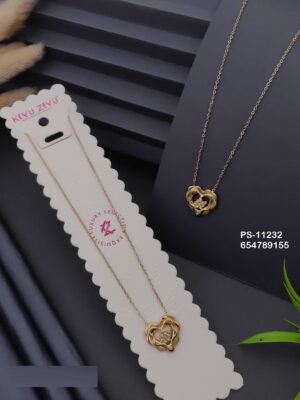 PS-11232 Anti-Tarnish Stainless Steel Necklace - Kiyu ziyu By Anjni Creation
