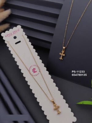 PS-11233 Anti-Tarnish Stainless Steel Necklace - Kiyu ziyu By Anjni Creation