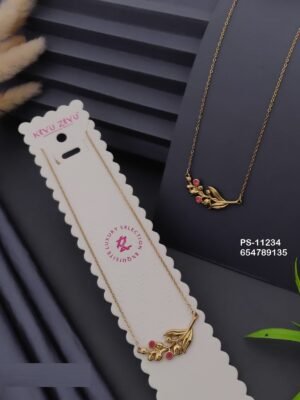 PS-11234 Anti-Tarnish Stainless Steel Necklace - Kiyu ziyu By Anjni Creation