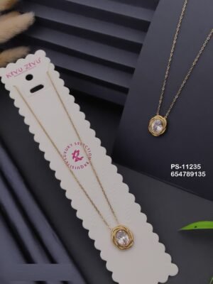 PS-11235 Anti-Tarnish Stainless Steel Necklace - Kiyu ziyu By Anjni Creation