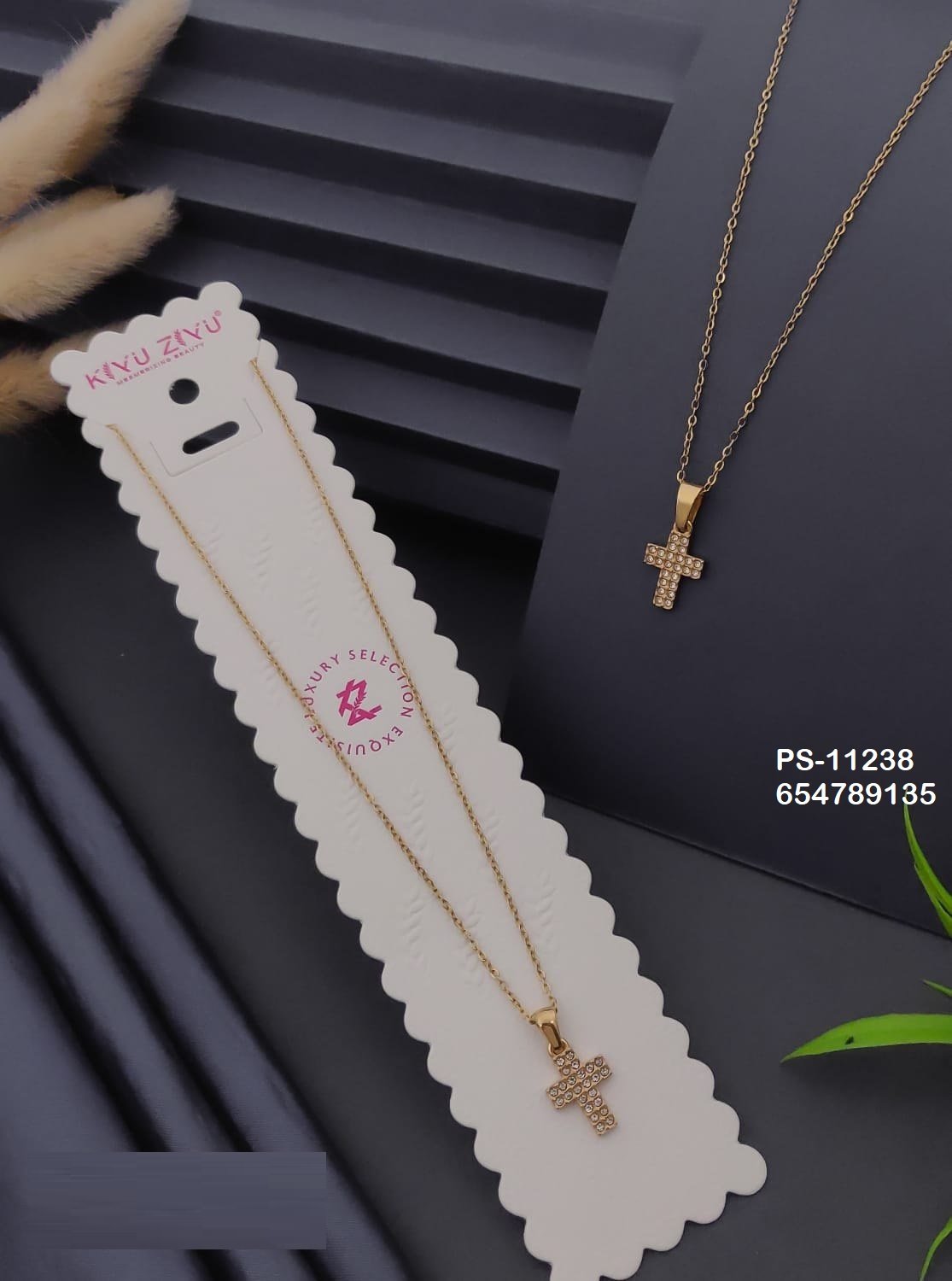 PS-11238 Anti-Tarnish Stainless Steel Necklace - Kiyu ziyu By Anjni Creation
