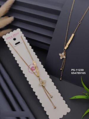 PS-11239 Anti-Tarnish Stainless Steel Necklace - Kiyu ziyu By Anjni Creation