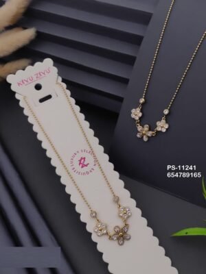 PS-11241 Anti-Tarnish Stainless Steel Necklace - Kiyu ziyu By Anjni Creation