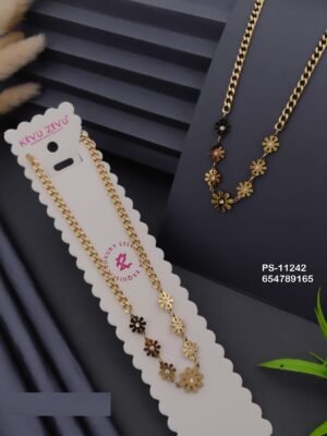 PS-11242 Anti-Tarnish Stainless Steel Necklace - Kiyu ziyu By Anjni Creation