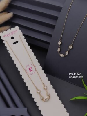 PS-11243 Anti-Tarnish Stainless Steel Necklace - Kiyu ziyu By Anjni Creation