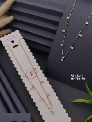 PS-11244 Anti-Tarnish Stainless Steel Necklace - Kiyu ziyu By Anjni Creation
