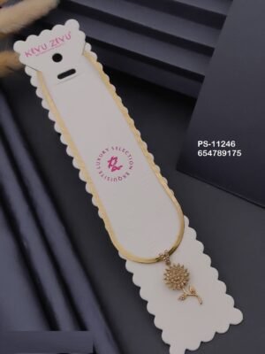 PS-11246 Anti-Tarnish Stainless Steel Necklace - Kiyu ziyu By Anjni Creation