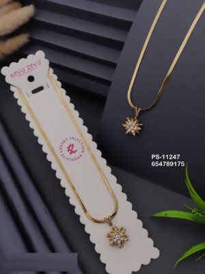 PS-11247 Anti-Tarnish Stainless Steel Necklace - Kiyu ziyu By Anjni Creation
