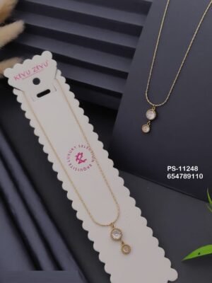 PS-11248 Anti-Tarnish Stainless Steel Necklace - Kiyu ziyu By Anjni Creation