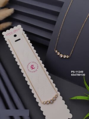 PS-11249 Anti-Tarnish Stainless Steel Necklace - Kiyu ziyu By Anjni Creation