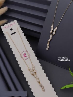 PS-11250 Anti-Tarnish Stainless Steel Necklace - Kiyu ziyu By Anjni Creation