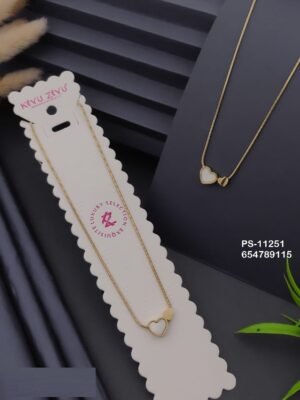 PS-11251 Anti-Tarnish Stainless Steel Necklace - Kiyu ziyu By Anjni Creation
