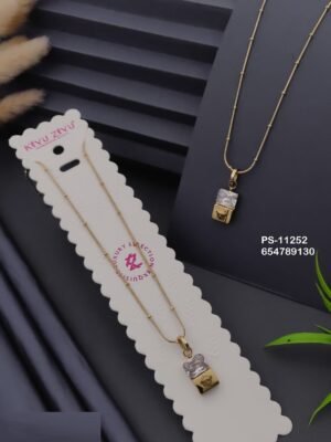 PS-11252 Anti-Tarnish Stainless Steel Necklace - Kiyu ziyu By Anjni Creation