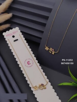 PS-11253 Anti-Tarnish Stainless Steel Necklace - Kiyu ziyu By Anjni Creation