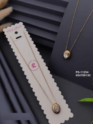 PS-11254 Anti-Tarnish Stainless Steel Necklace - Kiyu ziyu By Anjni Creation