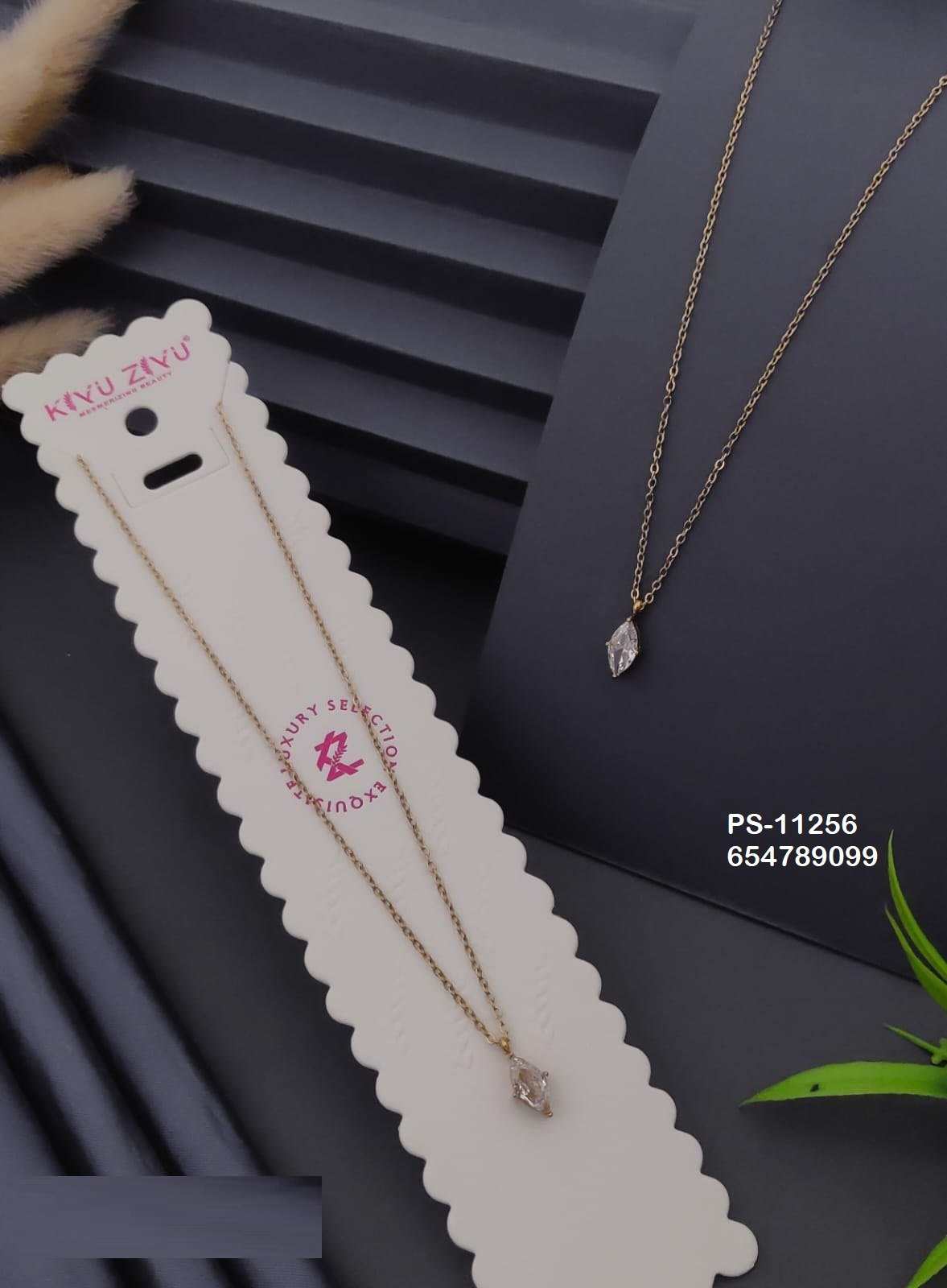 PS-11256 Anti-Tarnish Stainless Steel Necklace - Kiyu ziyu By Anjni Creation