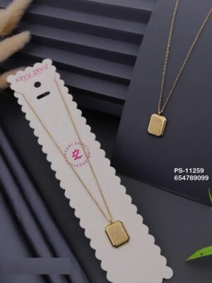PS-11259 Anti-Tarnish Stainless Steel Necklace - Kiyu ziyu By Anjni Creation