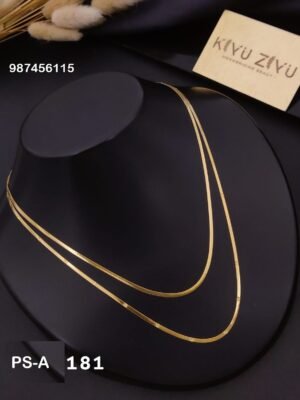 PS-A181 Anti-Tarnish Stainless Steel Layer Necklace - Kiyu ziyu By Anjni Creation