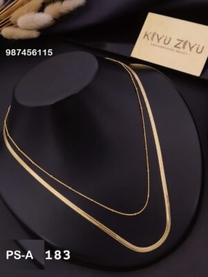PS-A183 Anti-Tarnish Stainless Steel Layer Necklace - Kiyu ziyu By Anjni Creation
