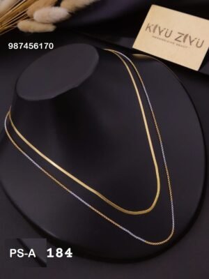 PS-A184 Anti-Tarnish Stainless Steel Layer Necklace - Kiyu ziyu By Anjni Creation