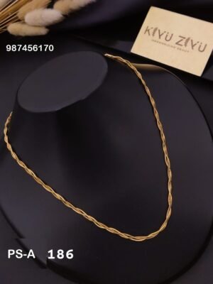 PS-A186 Anti-Tarnish Stainless Steel Layer Necklace - Kiyu ziyu By Anjni Creation