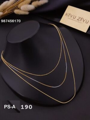 PS-A190 Anti-Tarnish Stainless Steel Layer Necklace - Kiyu ziyu By Anjni Creation