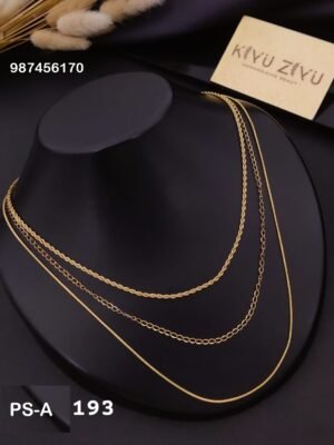 PS-A193 Anti-Tarnish Stainless Steel Layer Necklace - Kiyu ziyu By Anjni Creation
