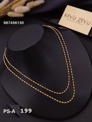 PS-A199 Anti-Tarnish Stainless Steel Layer Necklace - Kiyu ziyu By Anjni Creation