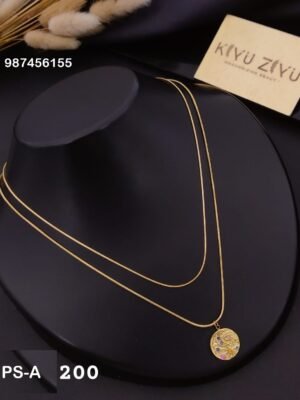 PS-A200 Anti-Tarnish Stainless Steel Layer Necklace - Kiyu ziyu By Anjni Creation