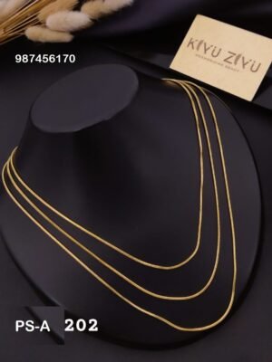 PS-A202 Anti-Tarnish Stainless Steel Layer Necklace - Kiyu ziyu By Anjni Creation