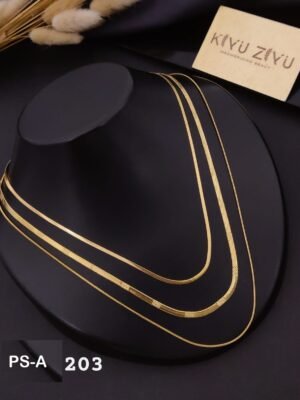 PS-A203 Anti-Tarnish Stainless Steel Layer Necklace - Kiyu ziyu By Anjni Creation