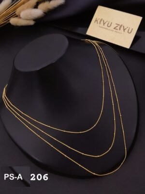 PS-A206 Anti-Tarnish Stainless Steel Layer Necklace - Kiyu ziyu By Anjni Creation