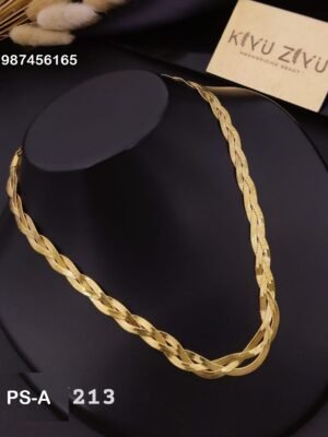 PS-A213 Anti-Tarnish Stainless Steel Layer Necklace - Kiyu ziyu By Anjni Creation