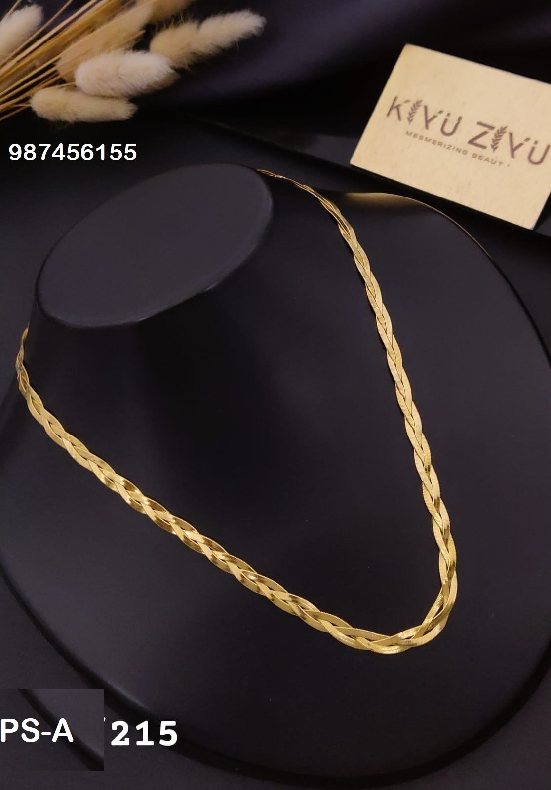PS-A215 Anti-Tarnish Stainless Steel Layer Necklace - Kiyu ziyu By Anjni Creation