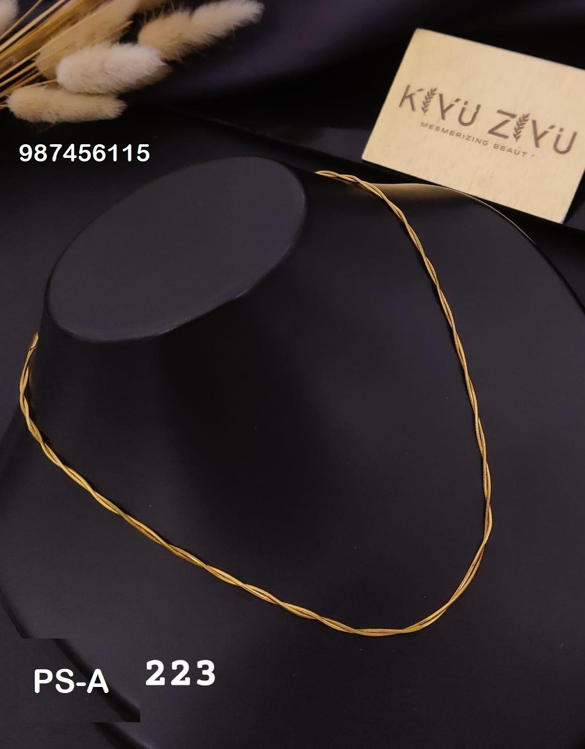 PS-A223 Anti-Tarnish Stainless Steel Layer Necklace - Kiyu ziyu By Anjni Creation