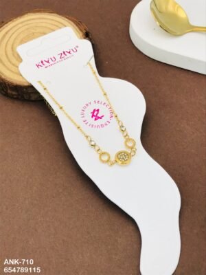 ANK-710 Anti-Tarnish Stainless Steel Anklets - Kiyu ziyu By Anjni Creation