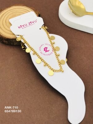 ANK-712 Anti-Tarnish Stainless Steel Anklets - Kiyu ziyu By Anjni Creation